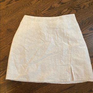 White Mini Skirt